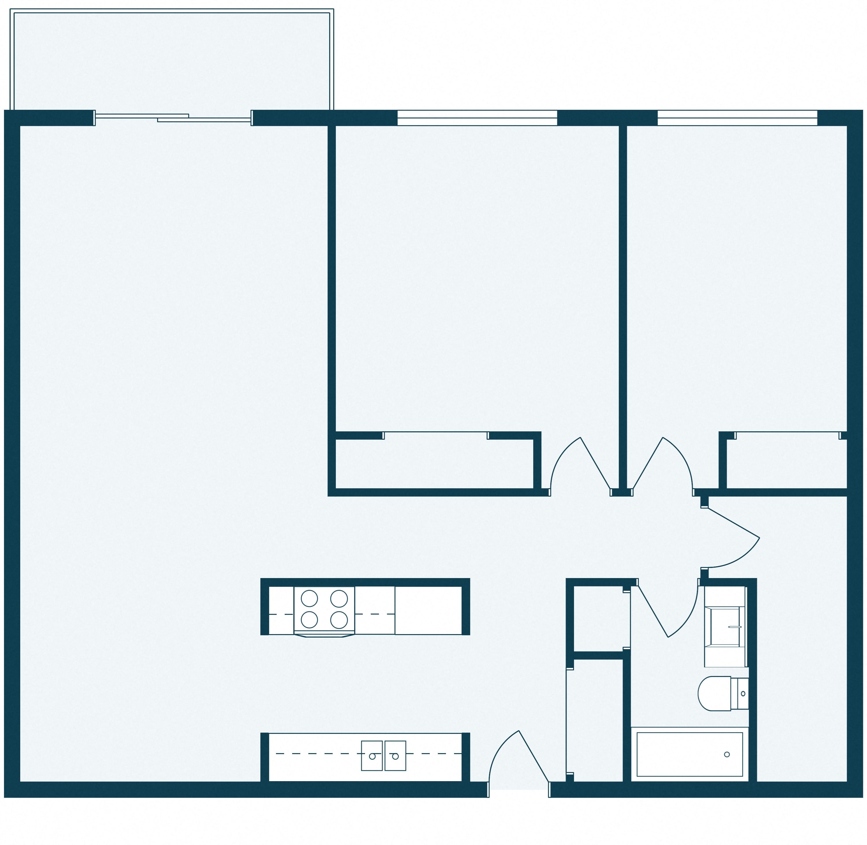 Windsor Apartments | Two Bedroom | Plan 21B Windsor Apartments | Two Bedroom | Plan 21B